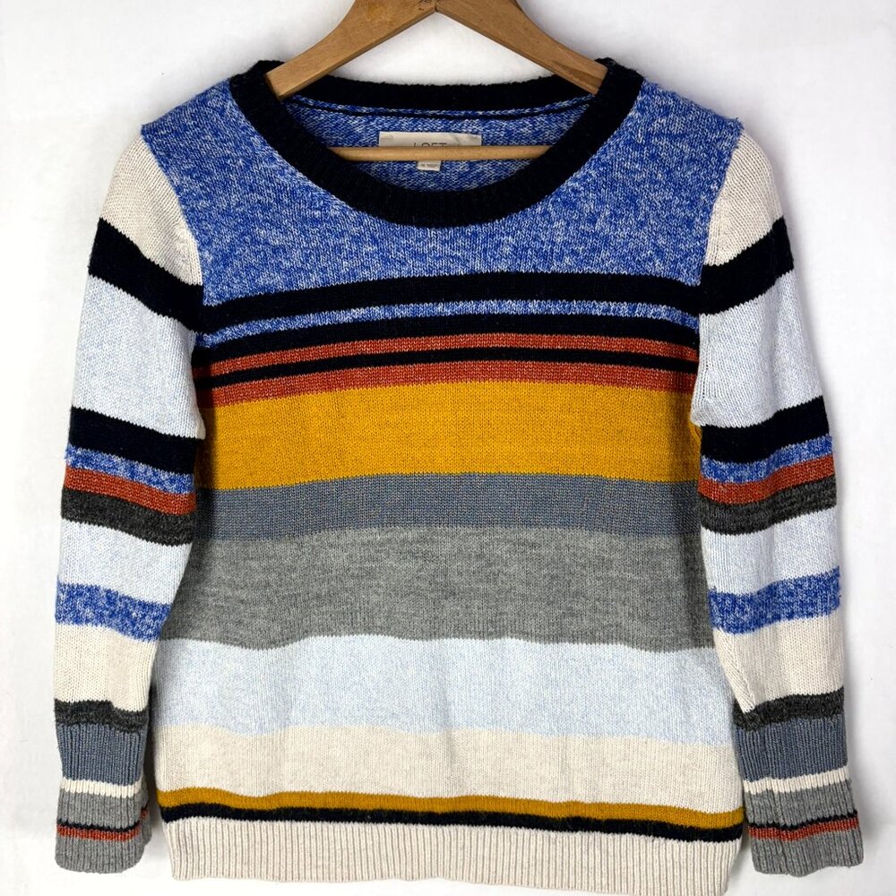 LOFT Multicolor Stripe Sweater